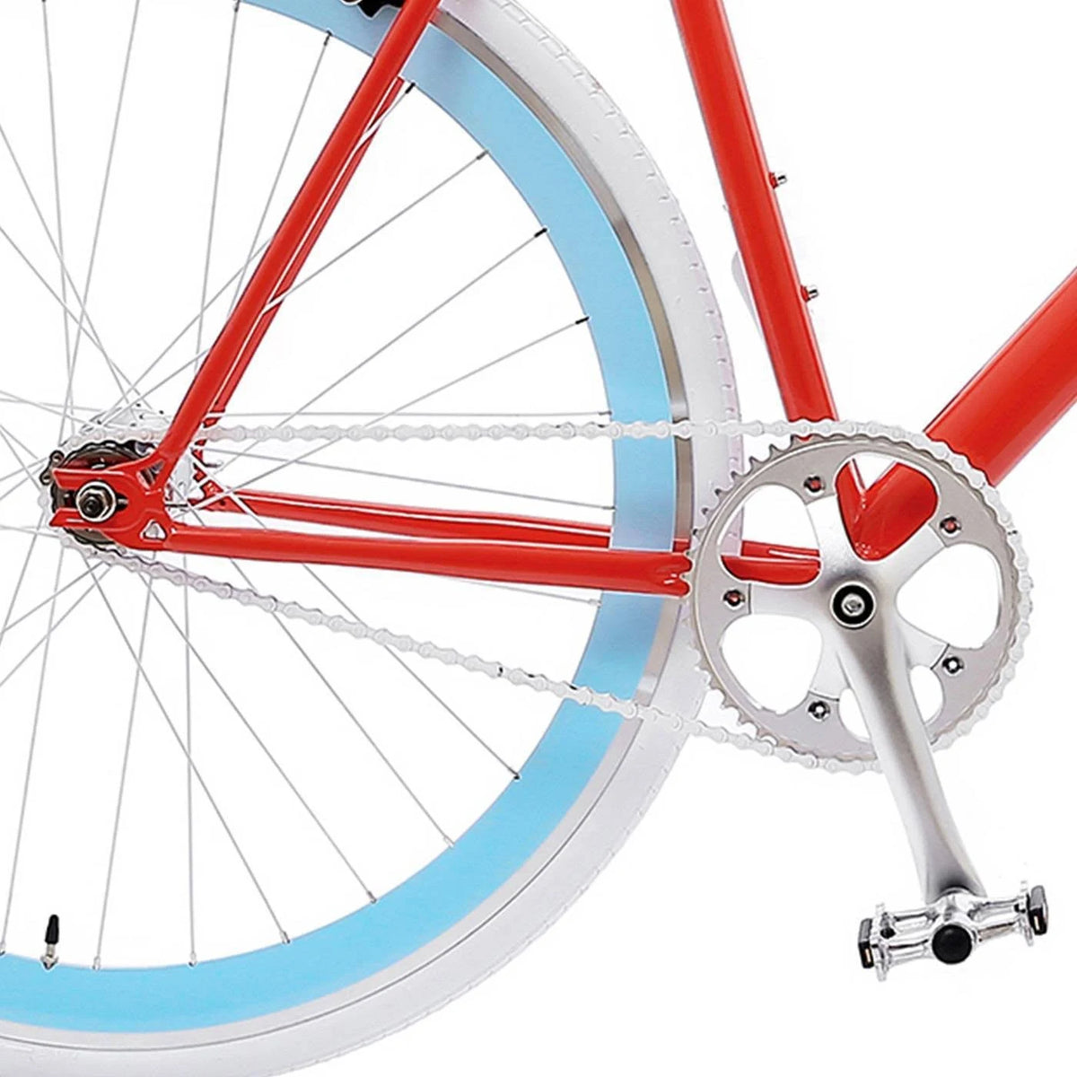 Red Single Speed Road Bike A695