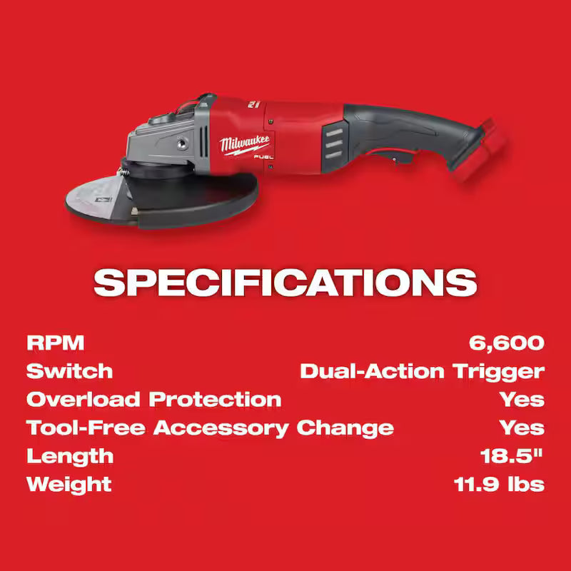 18V Lithium-Ion Brushless Cordless Angle Grinder Q494