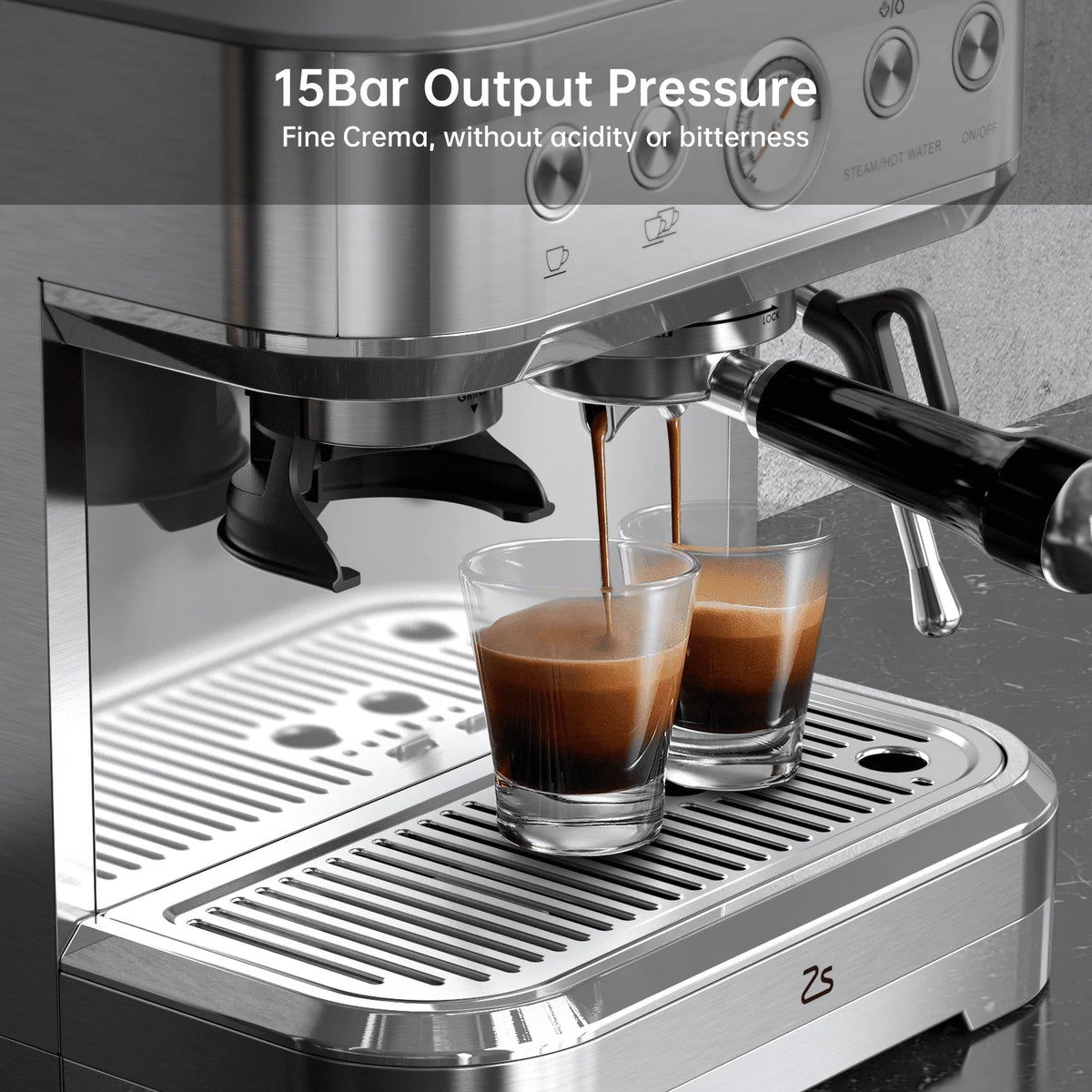 15 Bar Stainless Steel Espresso Machine E759