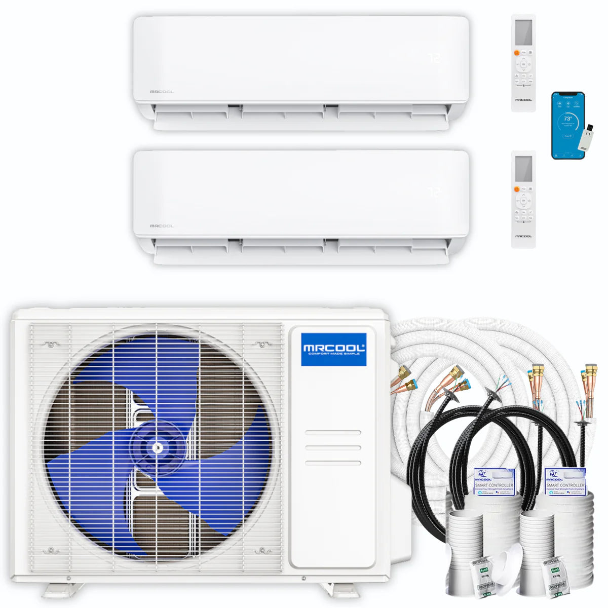 33,000 BTU 2 Zone Ductless Air Conditioner and Heat Pump Z82659
