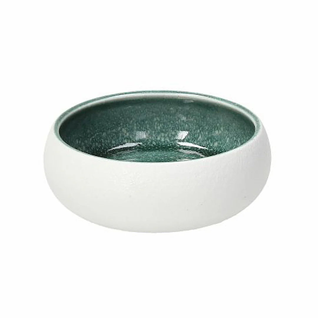 white Teal Bowl 12cm G6329