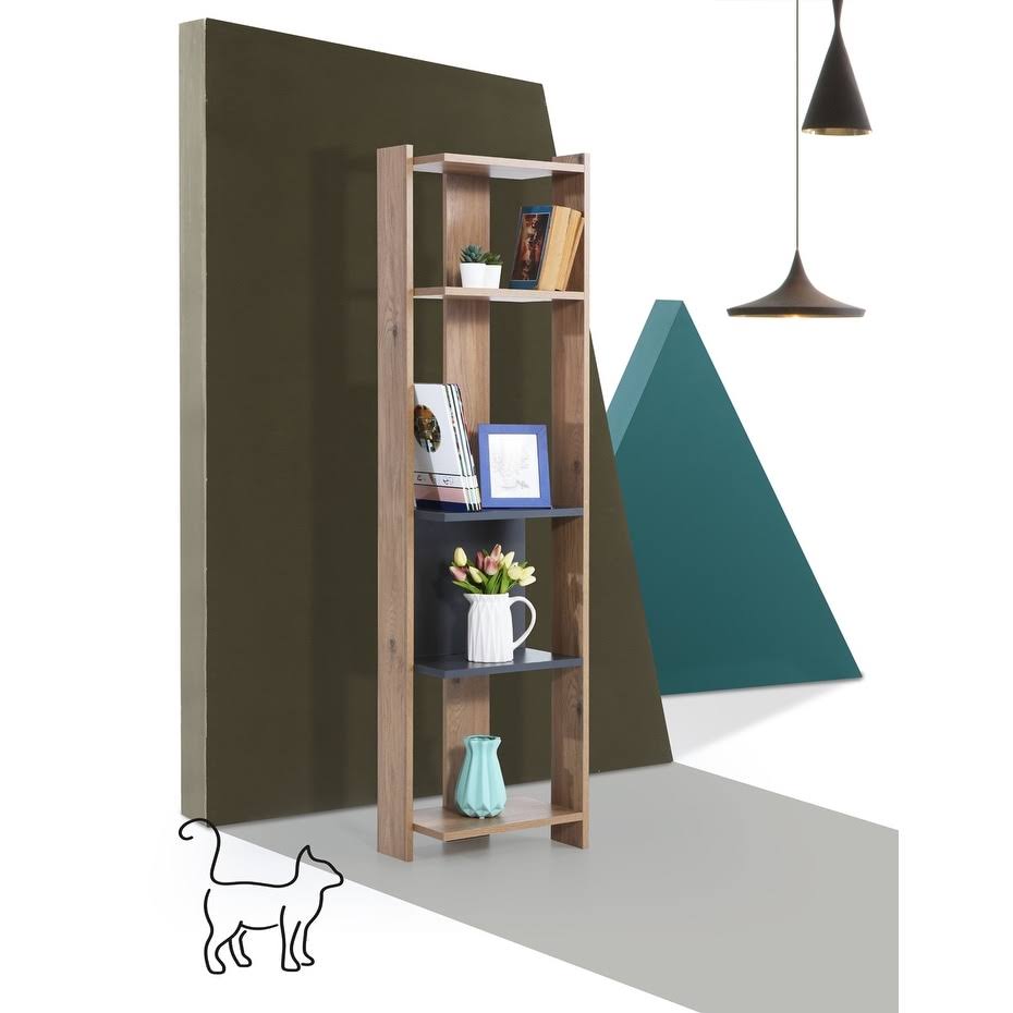 Gray Bookcase B54343