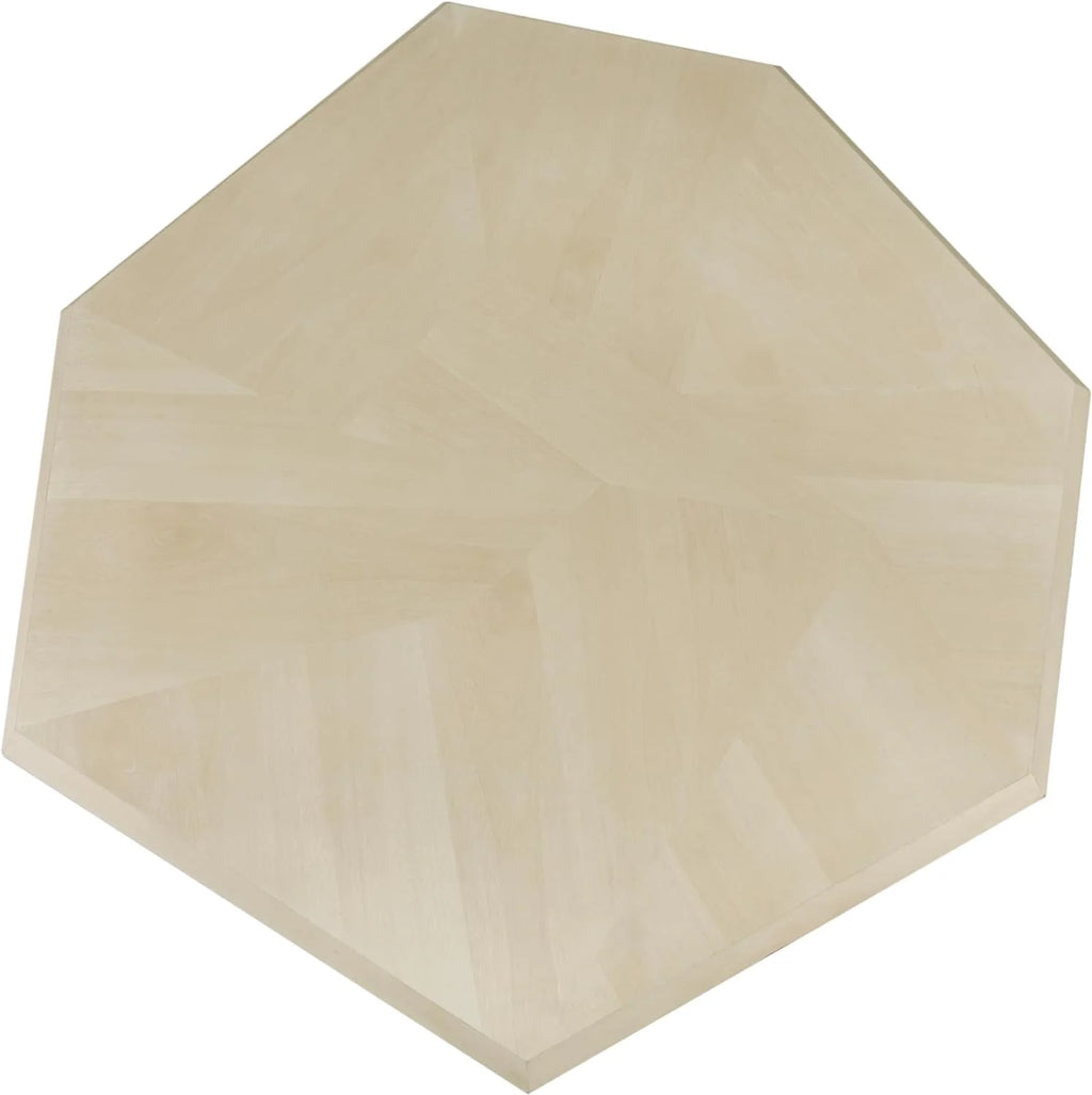 Hexagonal Natural Wood Table D226