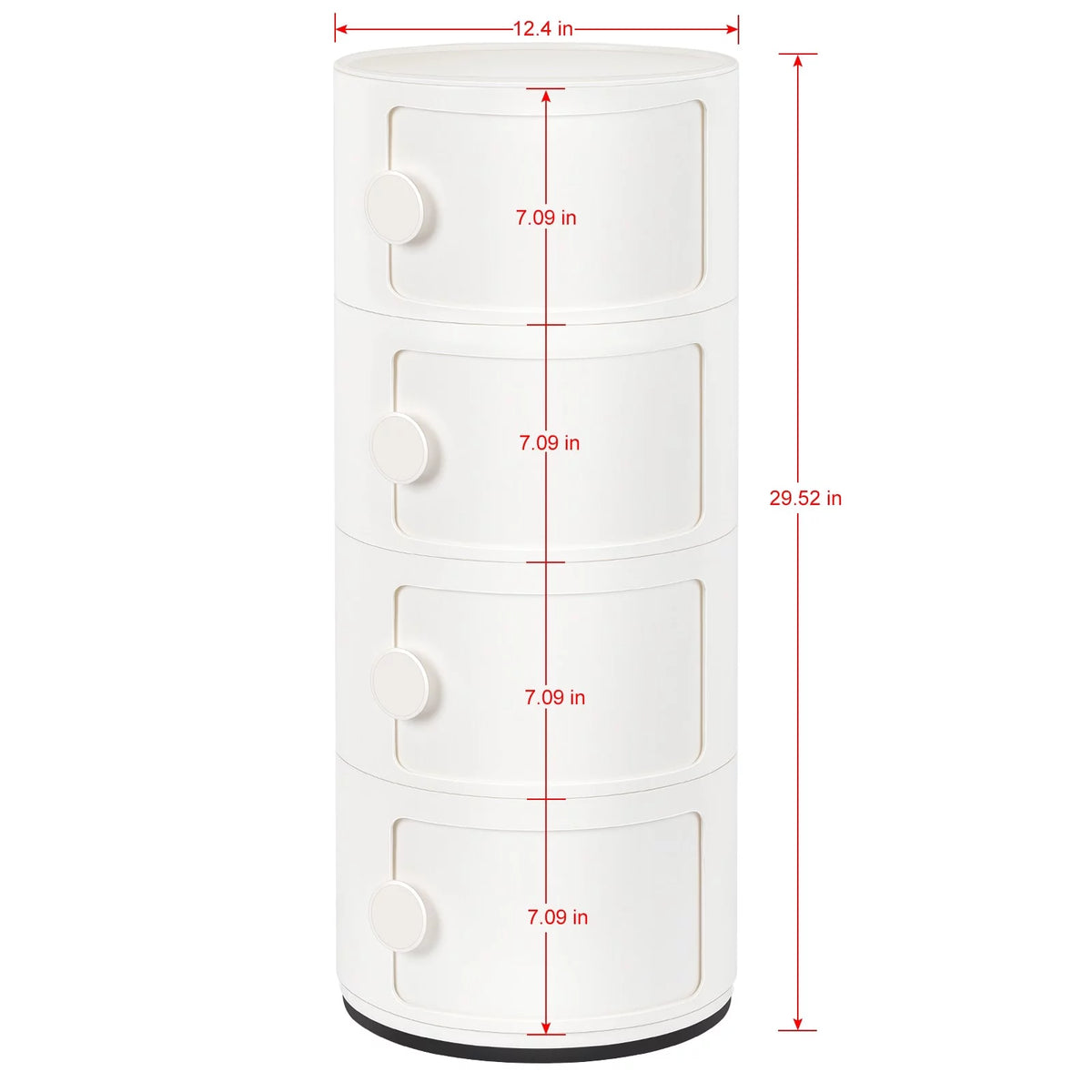 Beige 4 Tier Stackable Storage Organizer A3771