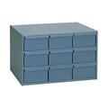 Modular 9 Drawer Steel Storage Cabinet Gray N217