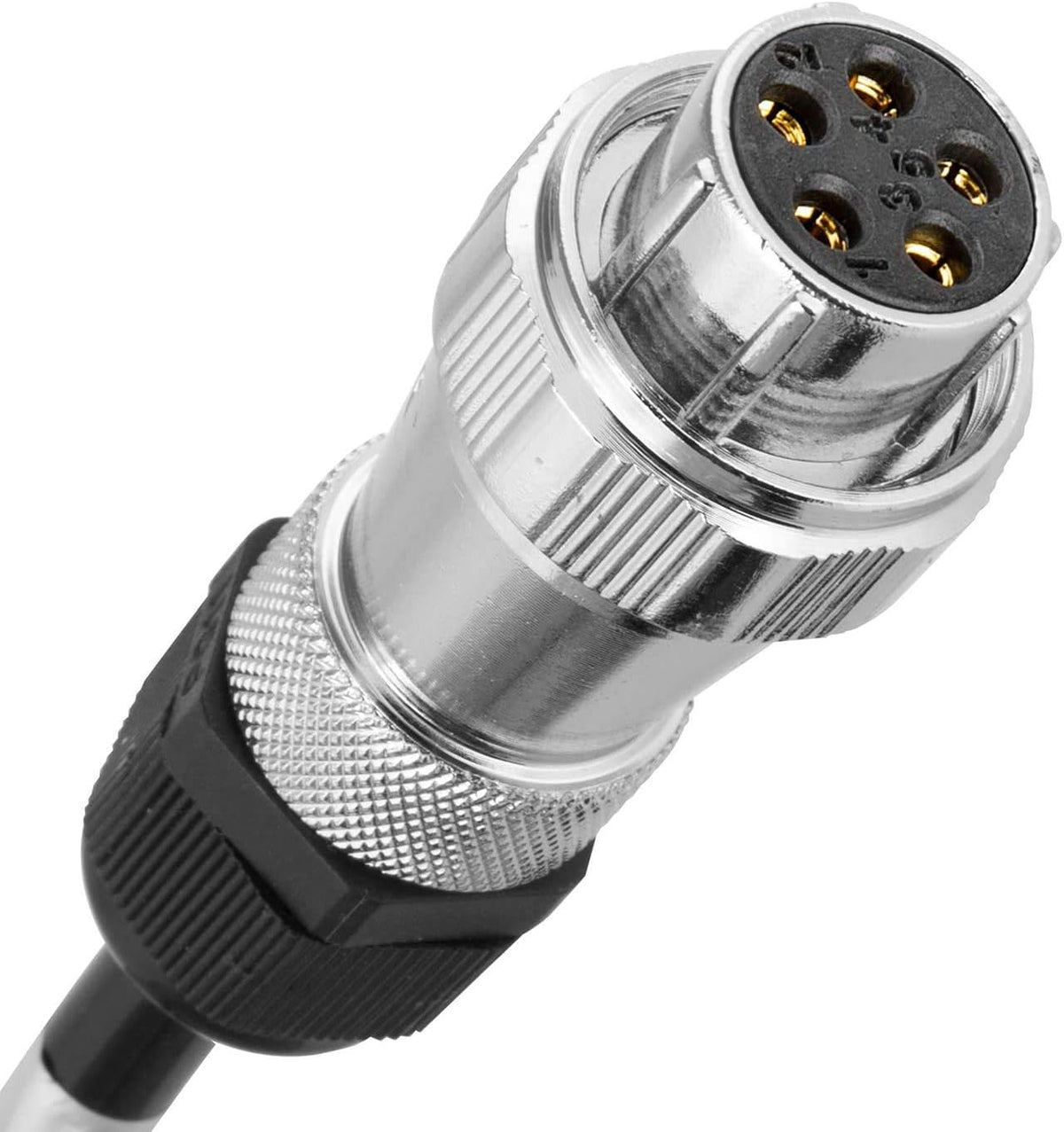 Heavy Duty Vehicle Coil Trailer Cable with 4 PIN AV Connector Disconnect Kit, Pack of 2 I540