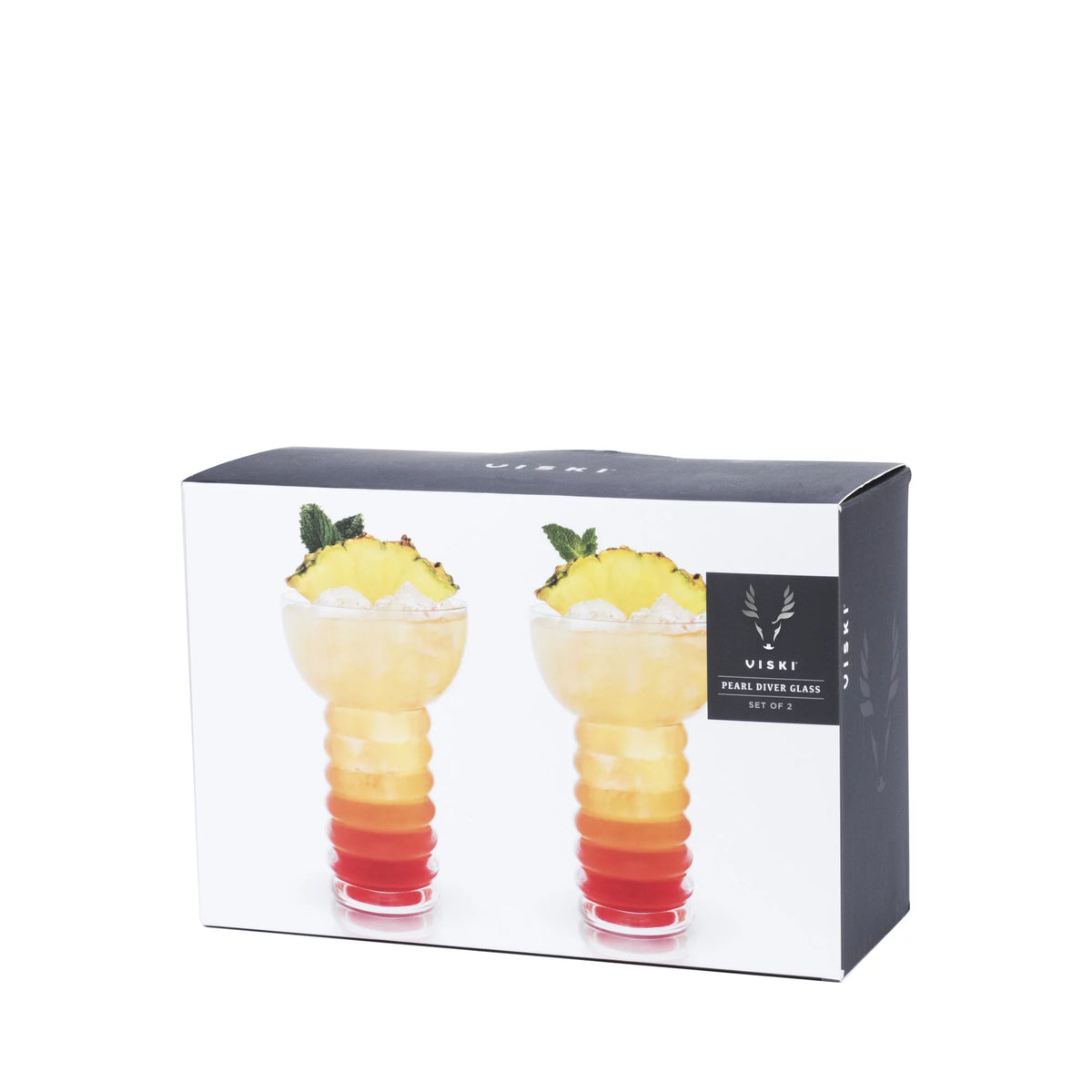Crystal Tiki Cocktail Glasses Y453
