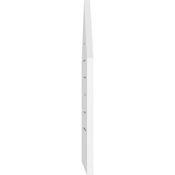 Peaked Top Surface Mount PVC Gable Vent 9/12 Pitch T10098