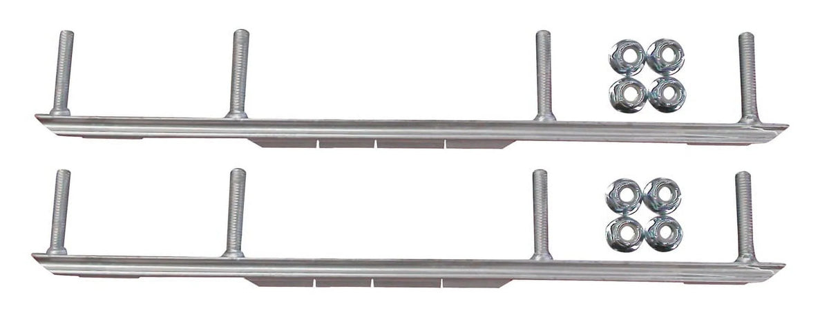Orange Snowmobile Skis with 6" Shaper Bars Complete Kit X409340