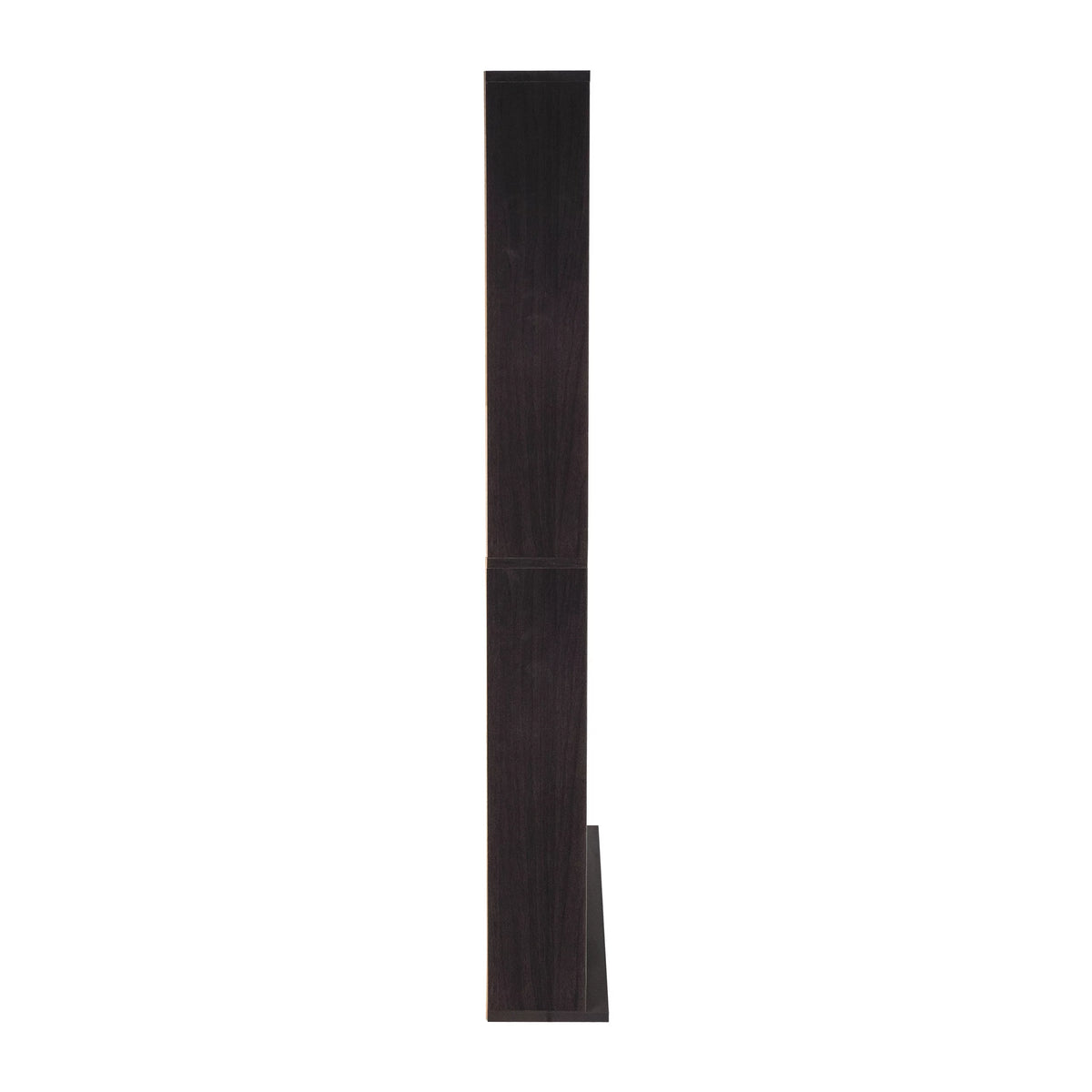 54" Espresso Adjustable Wood Media Storage Shelf Bookcase M524