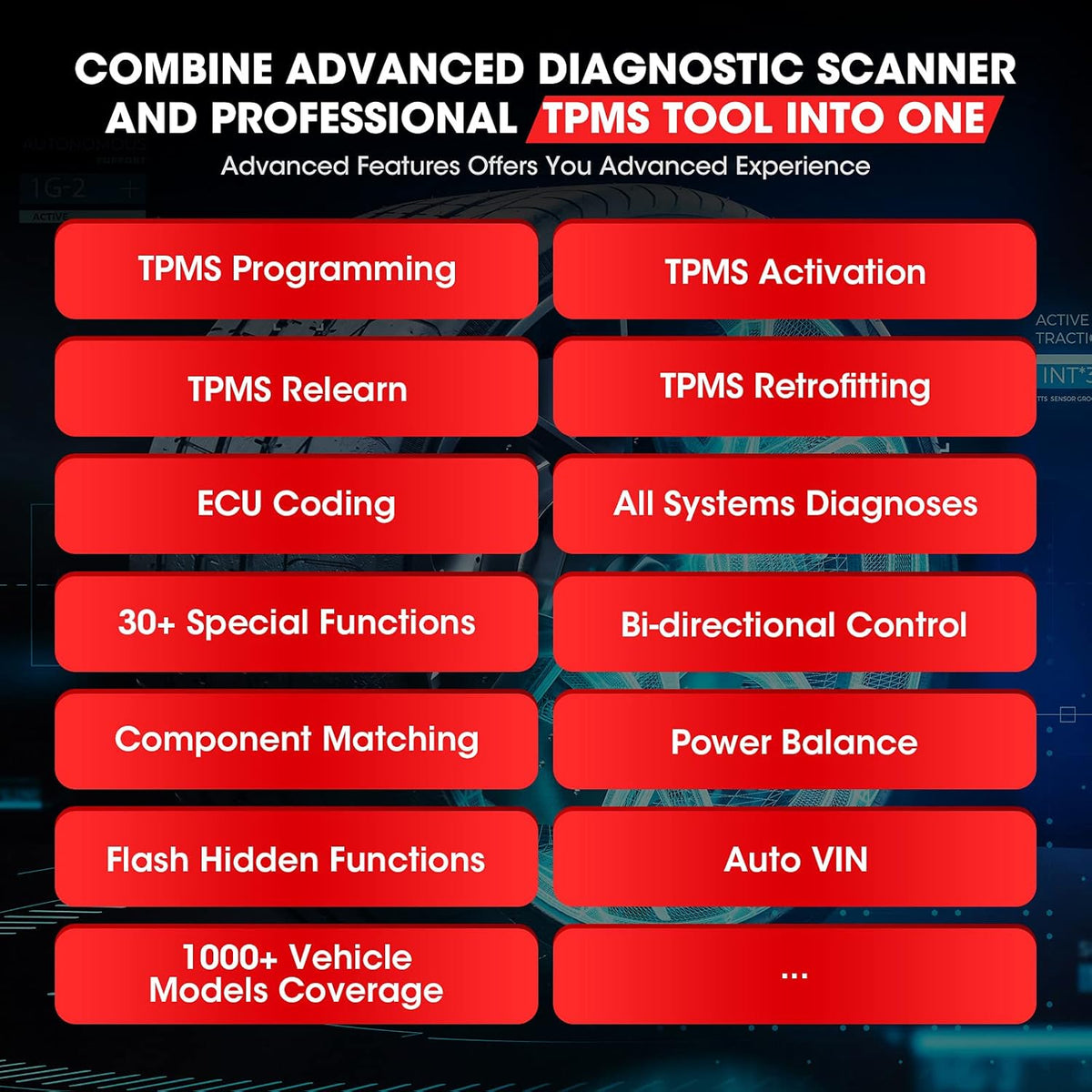 Autel MaxiPRO MP808TS Diagnostic Scanner with TPMS Programming Tool Y905494