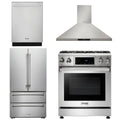 30 Propane Gas Range, Range Hood, Refrigerator, Dishwasher K91040