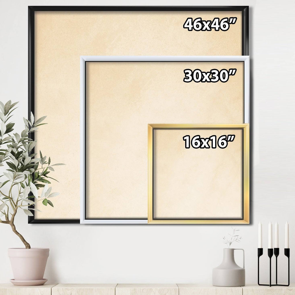 White Framed Canvas Y9544