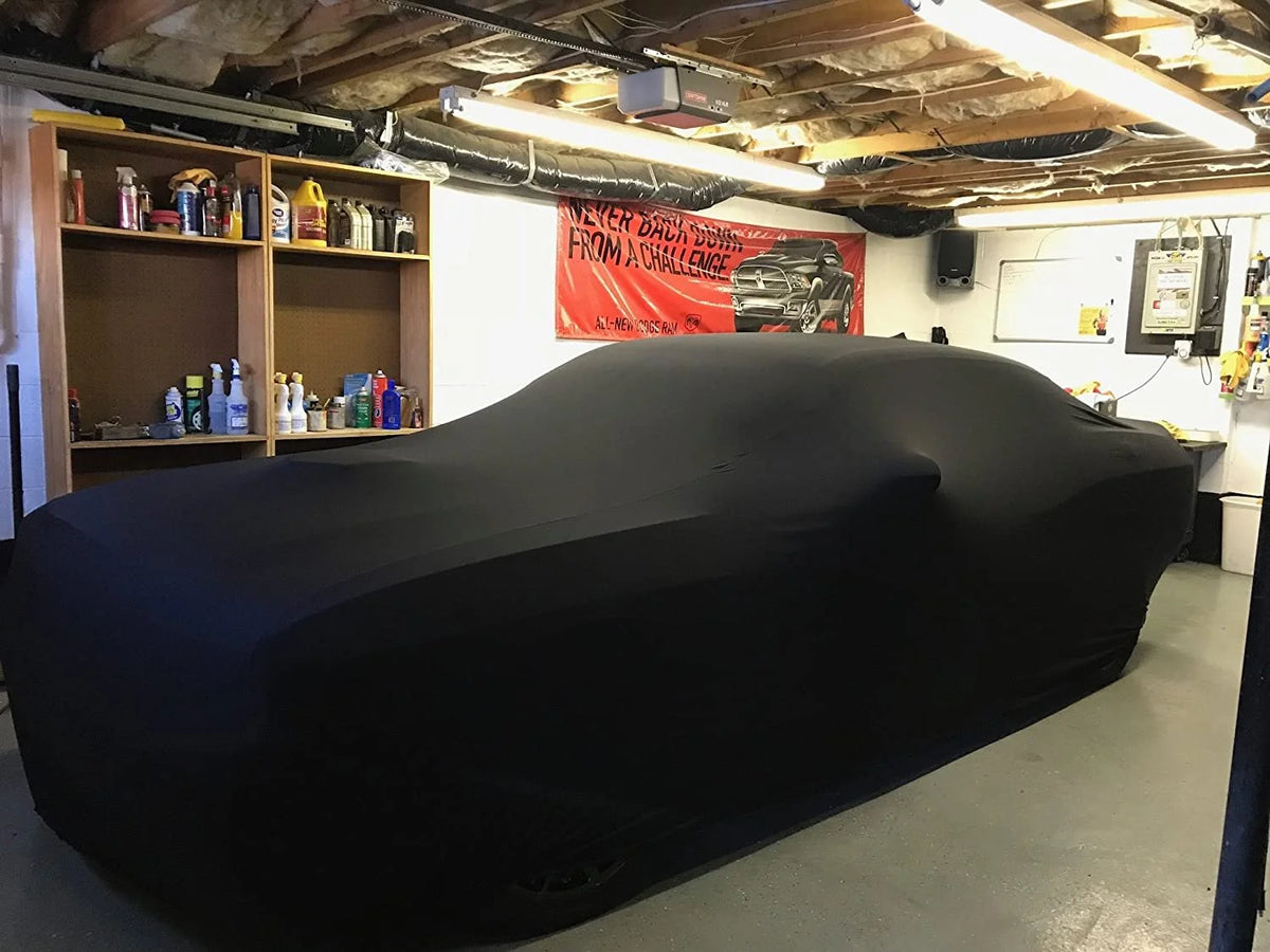Black Satin Indoor SUV Car Cover with Storage Bag U5783