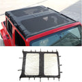 Soft Top Sunshade Full Length Mesh Sun Shade Cover for 2007-2017 Jeep Wrangler JKU D16490