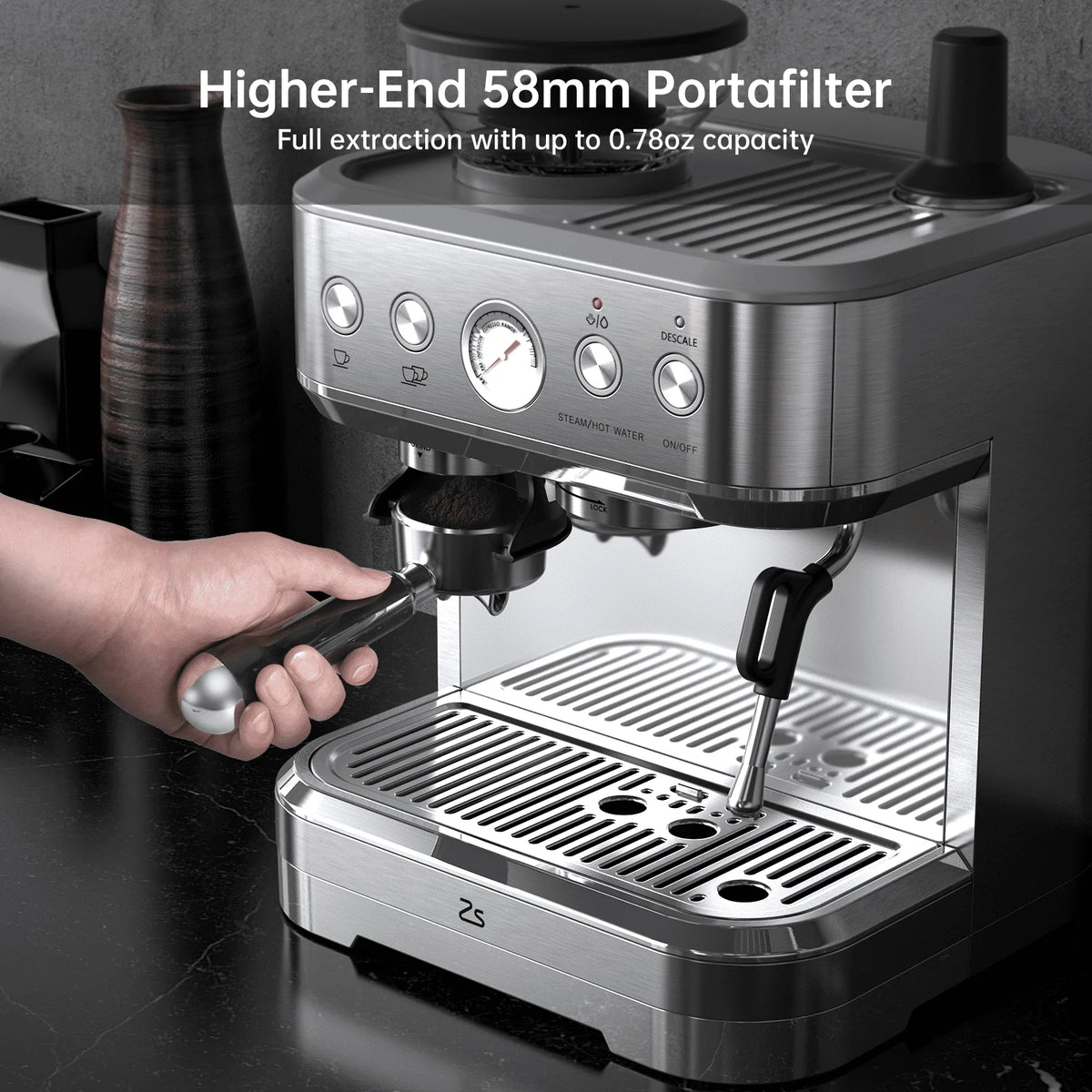 15 Bar Stainless Steel Espresso Machine E759