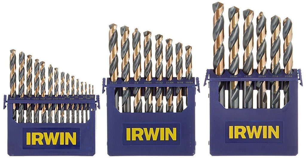 Black and Gold High-Speed Metal Drill Bit Set with Case B8231