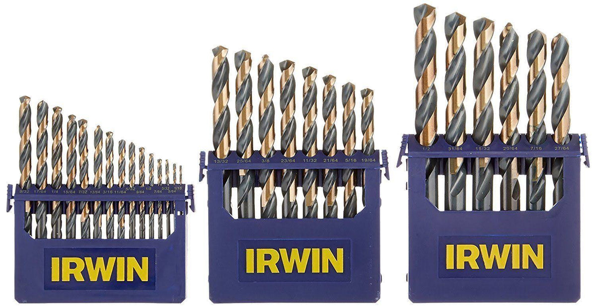 Black and Gold High-Speed Metal Drill Bit Set with Case B8231
