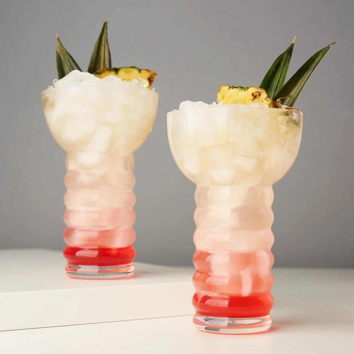 Crystal Tiki Cocktail Glasses Y453
