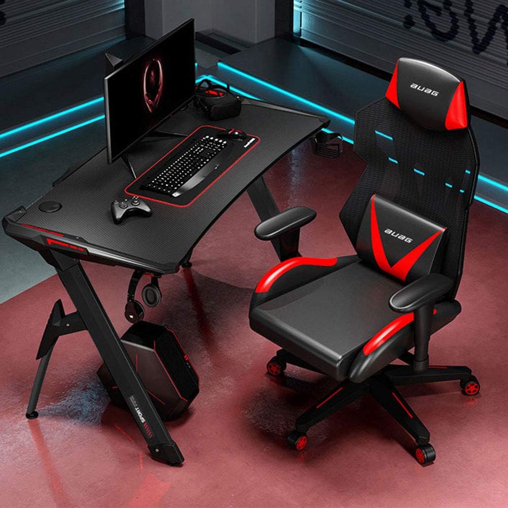 Gaming Style Desk with Cup Holder & Headphone Hook I76415