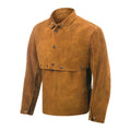 Cowhide Welding Cape Sleeves with Bib Brown 3X-Lrg T9691