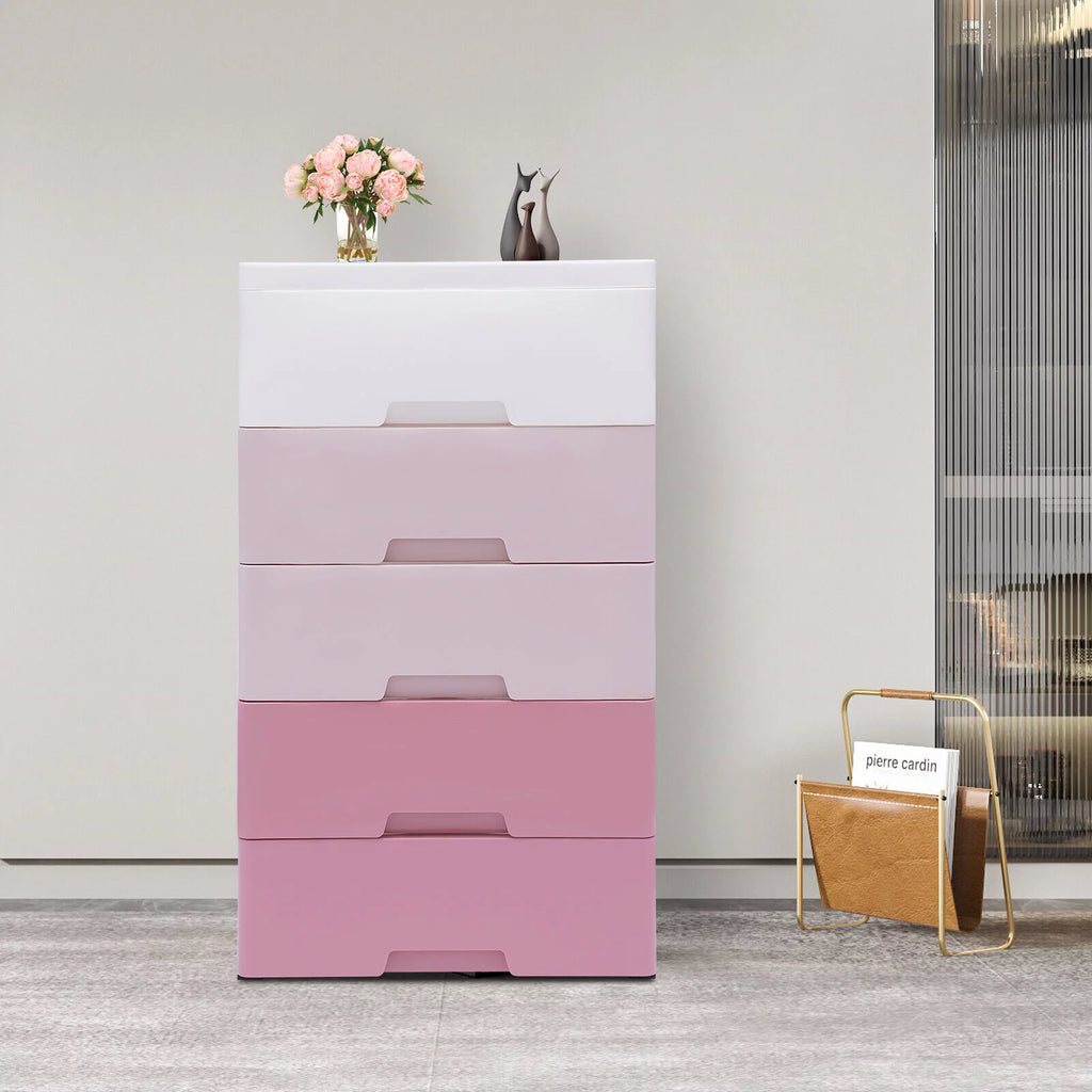Plastic 5 Drawer Storage Cabinet H899956
