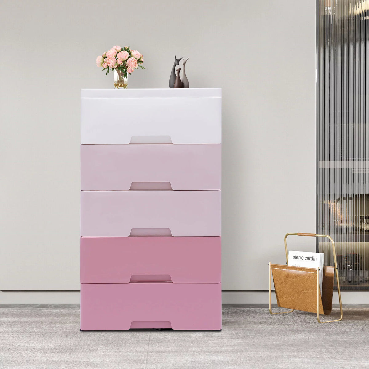 Plastic 5 Drawer Storage Cabinet H899956