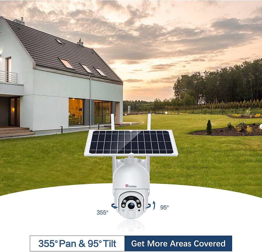 Wireless WiFi Solar Security Camera 1080P Color Night Vision X315945