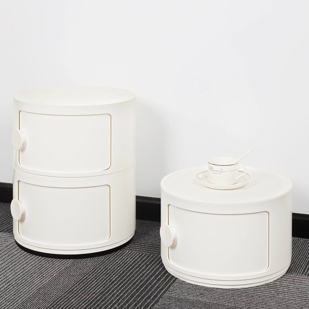 Beige 4 Tier Stackable Storage Organizer A3771