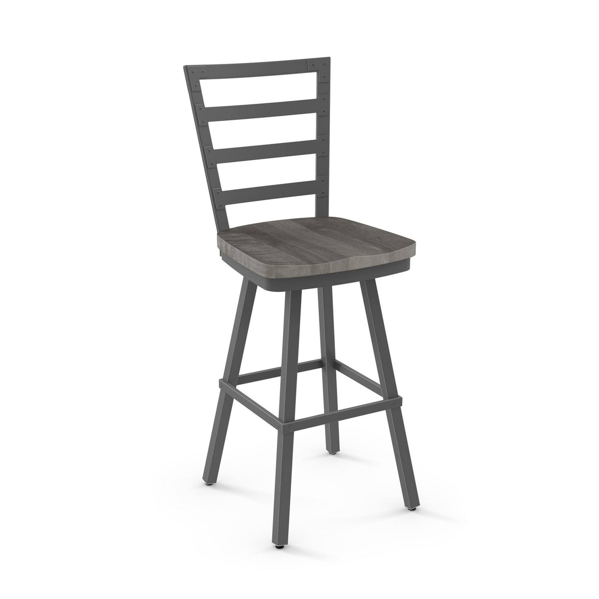 Gray Swivel Metal Counter Stool B982
