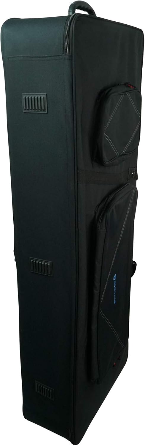 Rolling Bag 61 Slim Keyboard Case with Wheels and Large Pocket T720415