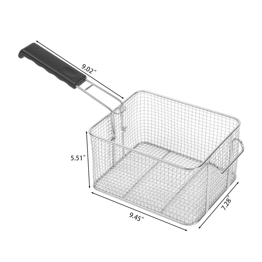 12.5QT Electric Stainless Steel Countertop Deep Fryer Z942495