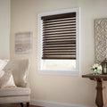 Espresso Faux Wood Cordless Window Shade Z62987