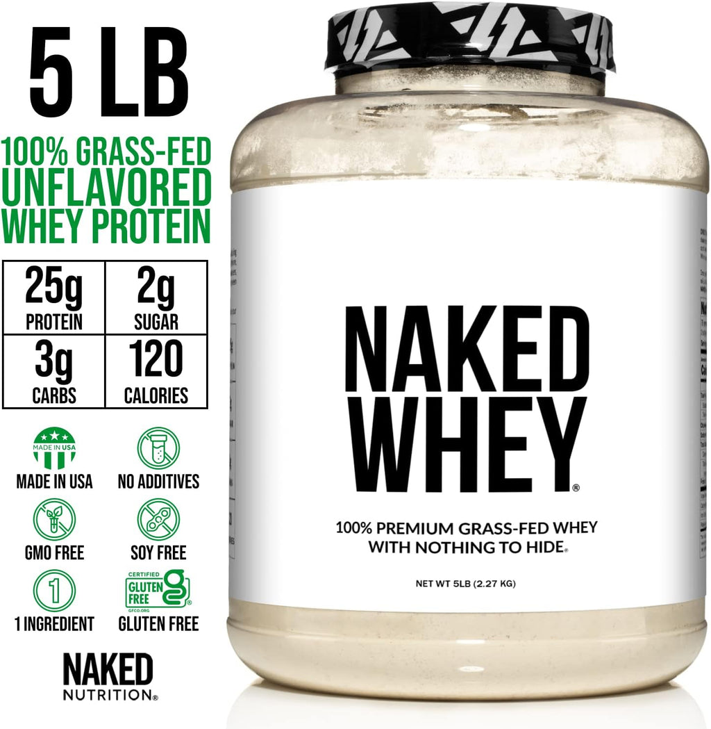 5LB Unflavored Whey and 5LB Unflavored Casein Protein Bundle T65929