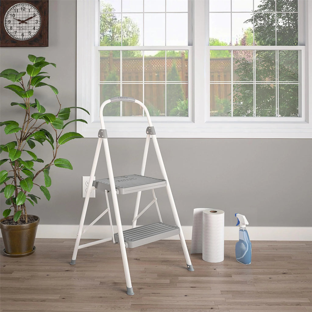 2-Step Folding Step Stool with Resin Steps D124582