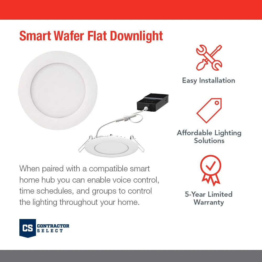 4" Smart Tunable CCT Integrated LED Canless I5416