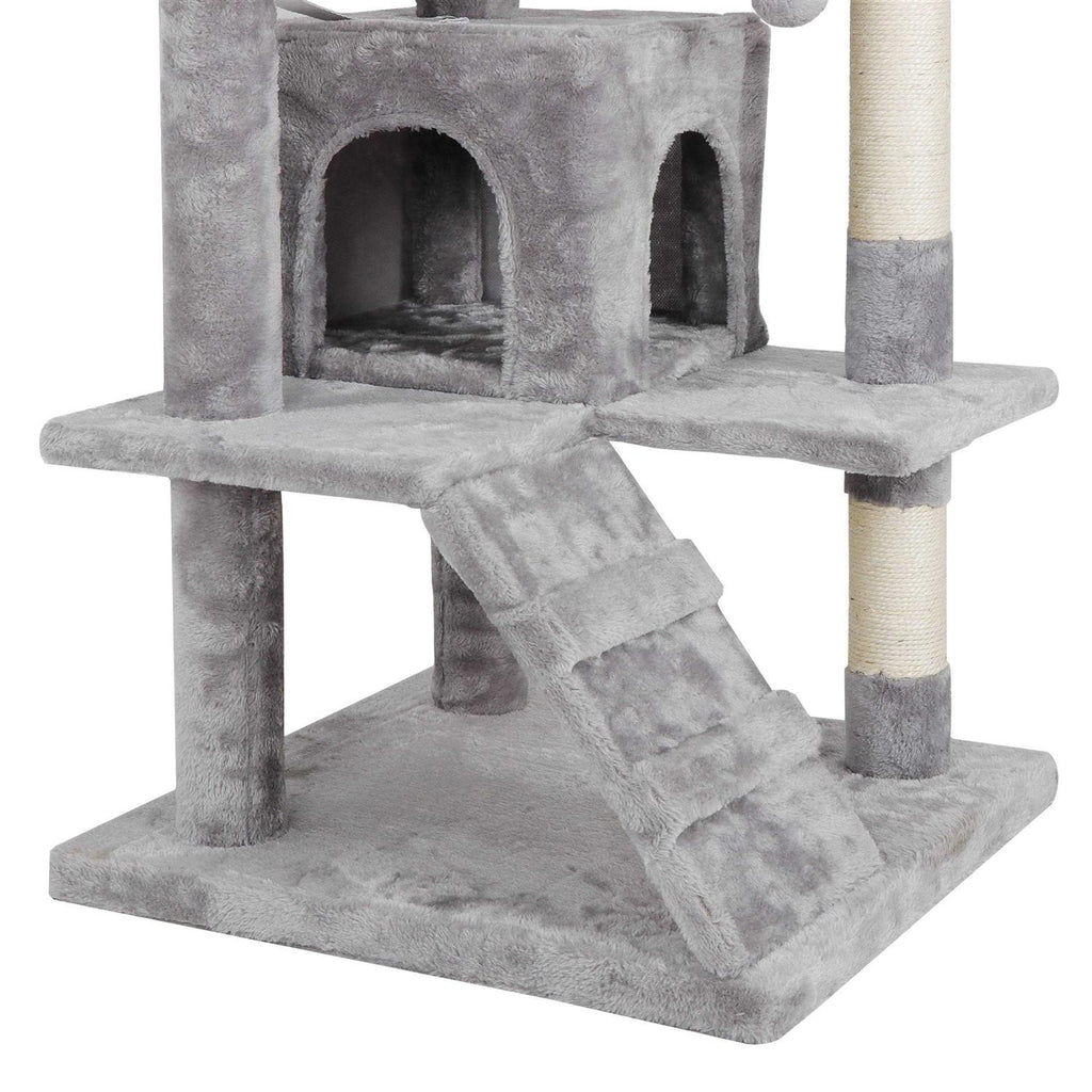 Cat Tree Multi-Levels Condos Scratching Post Tower D49579