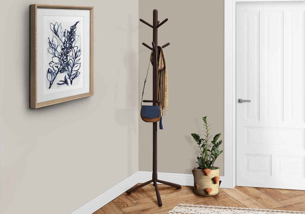 Contemporary Solid Wood Coat Rack J4642