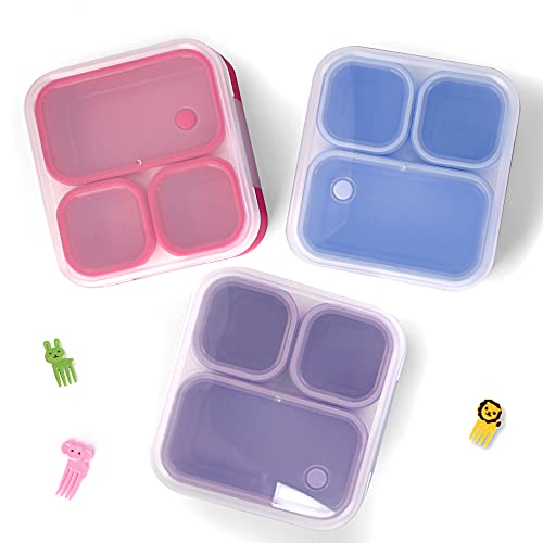 2 Pack 3-Compartment Bento Box Q34852