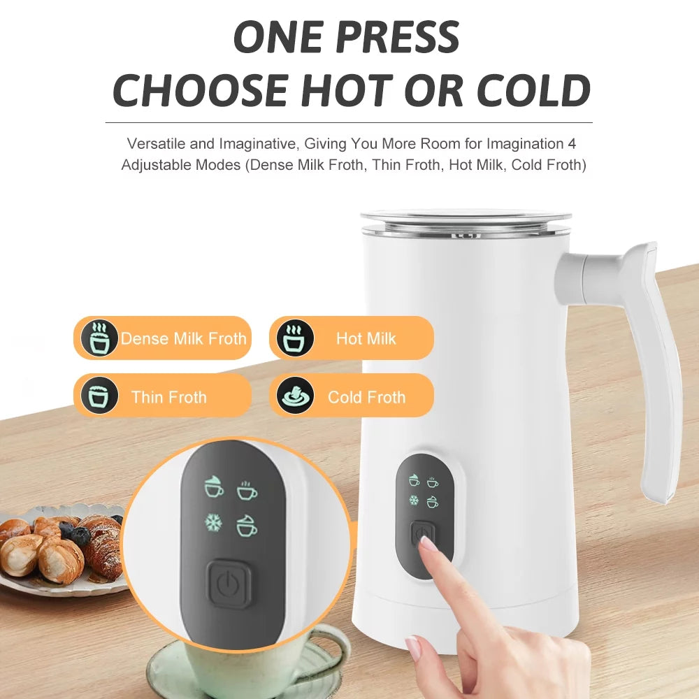 4 in 1 Stainless Steel Electric Milk Frother and Steamer Y891