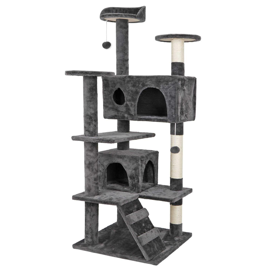 Cat Tree Multi-Levels Condos Scratching Post Tower D49579