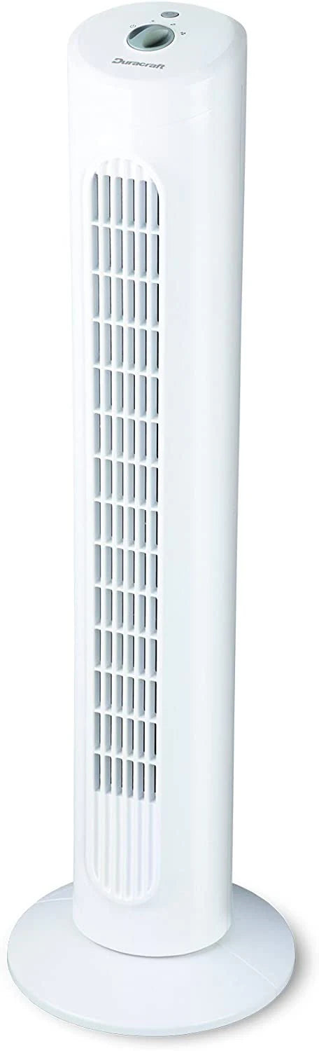 White 3-speed Tower Fan D34724