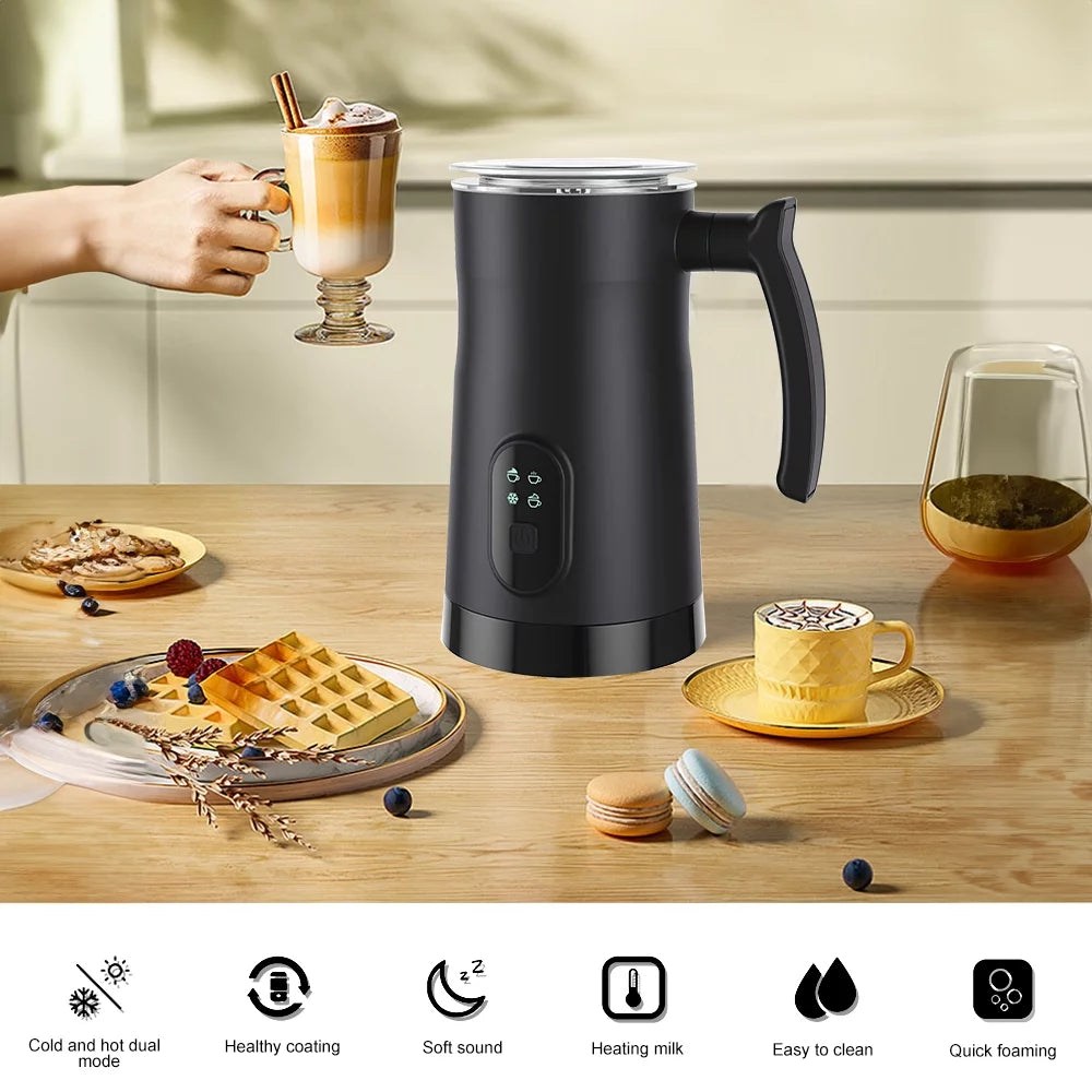 4 in 1 Stainless Steel Electric Milk Frother and Steamer Y891