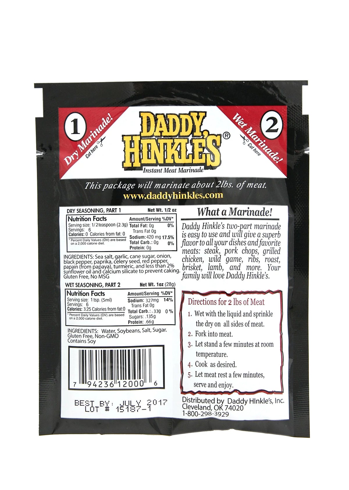 Marinade Single Serve Packets 1.5 Ounce Pack of 24 P7800