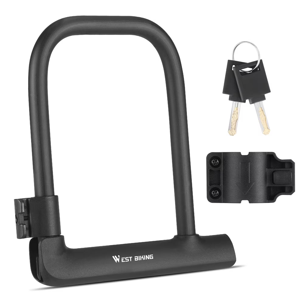 Heavy Duty U Lock with 2 Keys & Lock Holder G10966