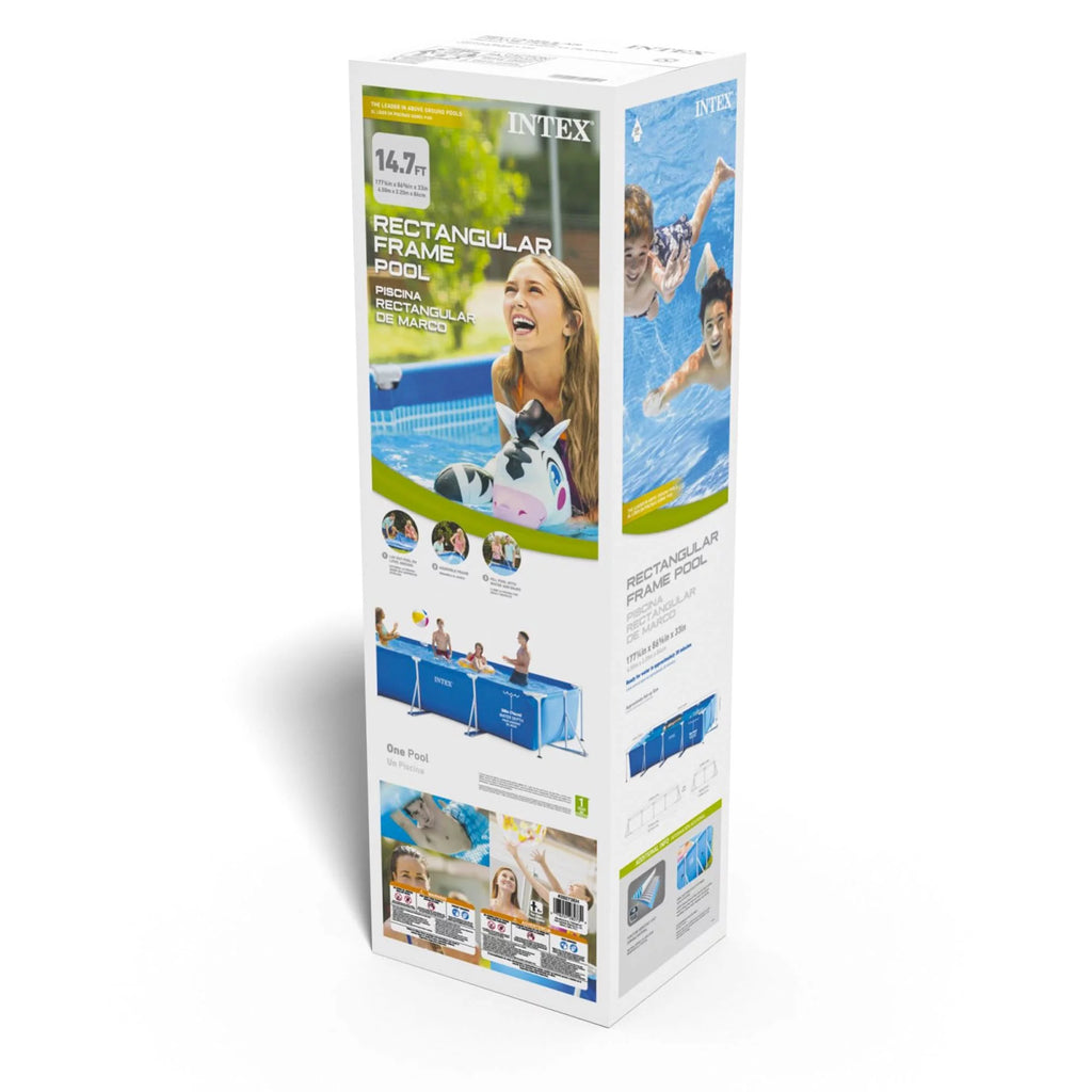 14.75' x 33" Rectangular Frame Above Ground Swimming Pool M565267