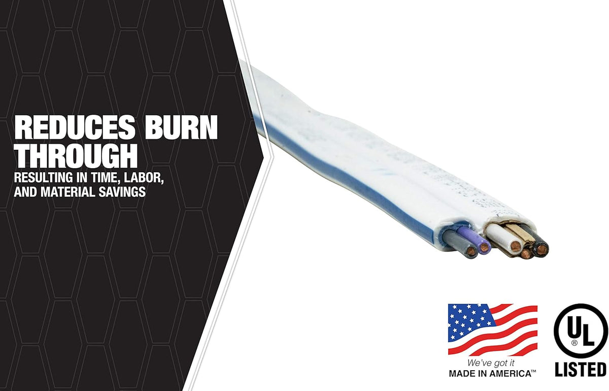 50' 14/3 with Ground NM-B Electrical Wire, White, Pack of 2 I54043