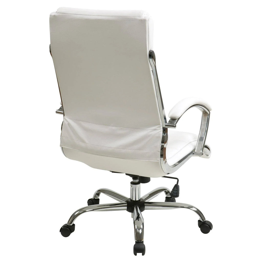 Cream Faux Leather Executive Chair G73499