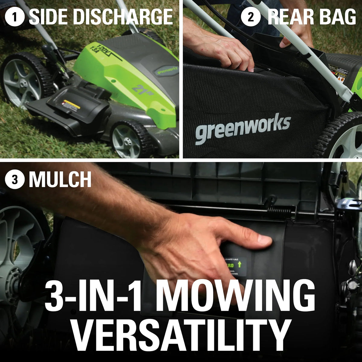 21 Amp Corded Electric Walk-Behind Push Lawn Mower E87639