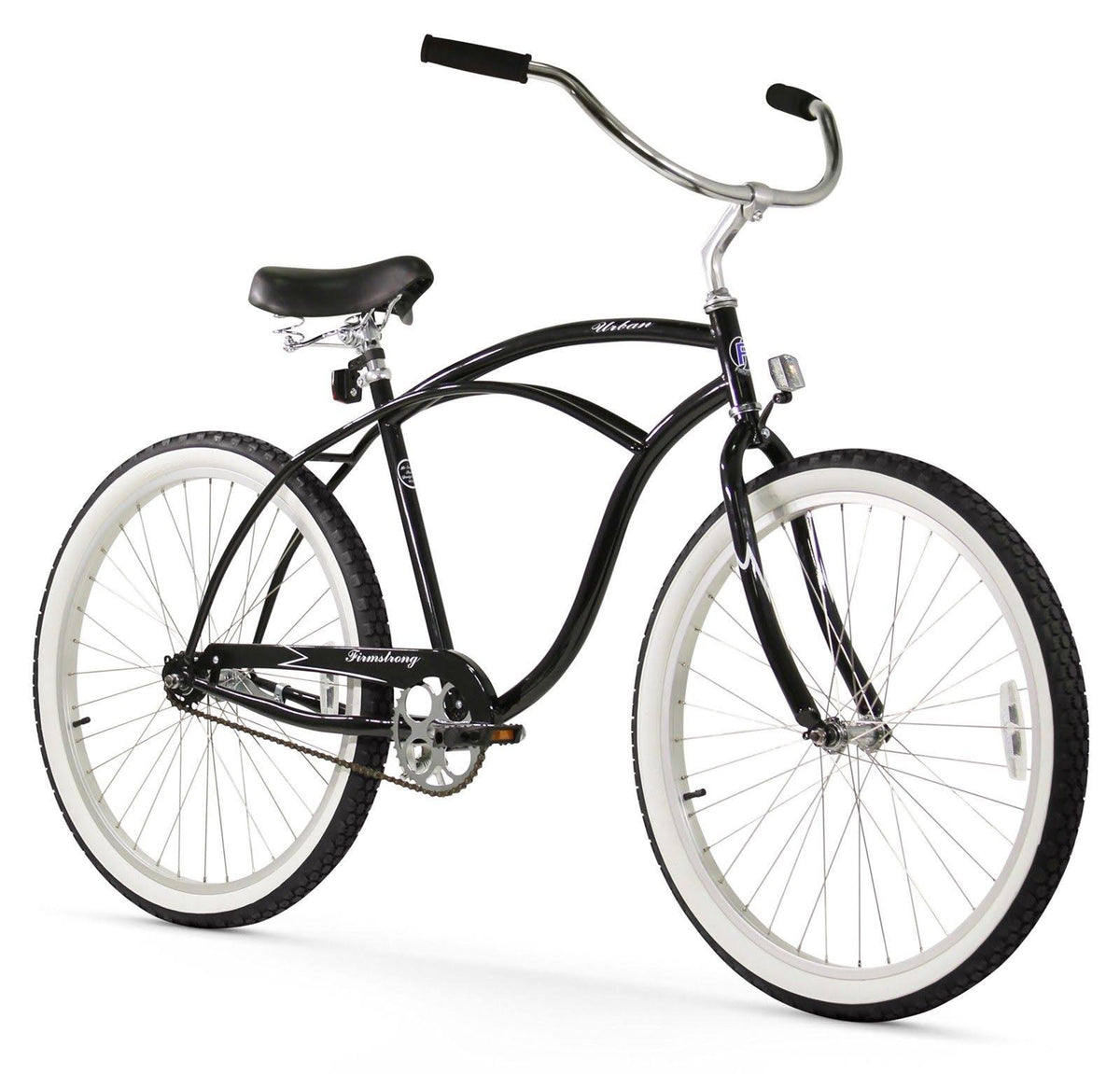 Black 26" Men's Single Speed Beach Cruiser Bicycle H8461